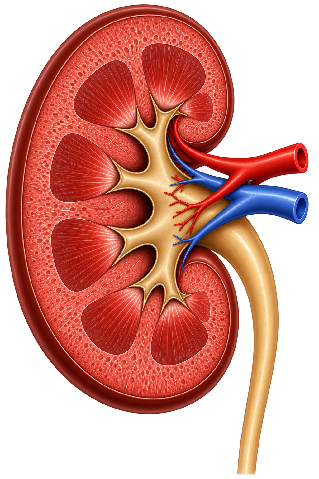 Right kidney — long axis target anatomy